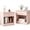 Pink-Set of 2, variant on Zimtown Set of 2 Nightstand End Beside Table 1 Drawer Storage Organizer Room Furniture,Black