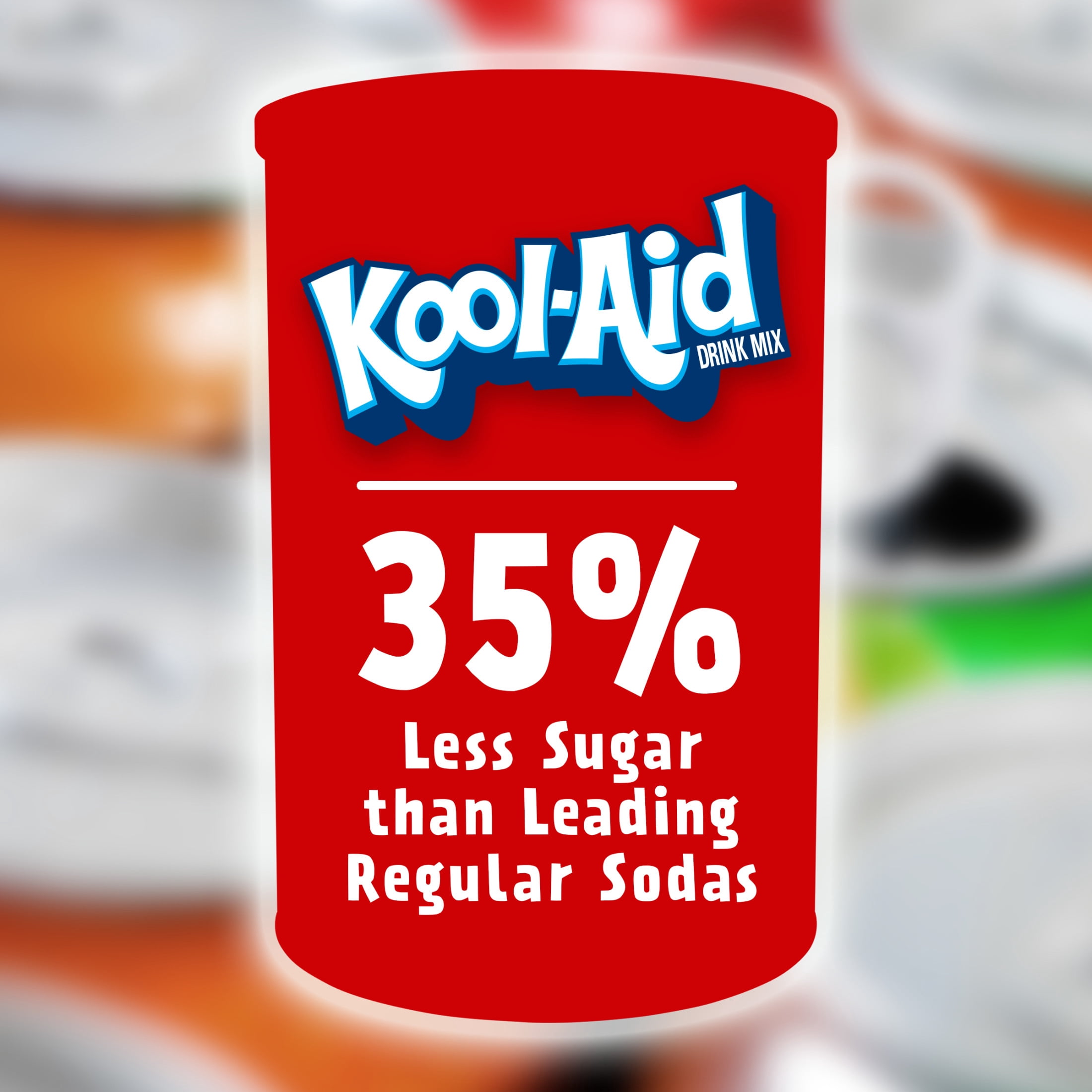 Kool-Aid Drink Mix, 1 Canister, for Flavorful Hydration and Shareable Refreshment, Cherry Artificially Flavored, Good Source of Vitamin C, Caffeine Free, 63 oz