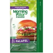 MorningStar Farms Vegan Falafel Veggie Burgers, 16 oz Bag