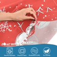 thumbnail image 3 of Yayeee Kitchen Curtains Tier Pair Light Filtering 27"x24" Rod Pocket Short Cafe Window Panel, Red Snowman, 3 of 7