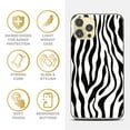 thumbnail image 4 of Case Yard iPhone-11-Pro-Max Case Clear Soft & Flexible TPU Ultra Low Profile Slim Fit Thin Shockproof Transparent Bumper Protective Cover Drop Protective Cell Phone Cases (Zebra), 4 of 8