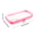 thumbnail image 3 of RUIG Clear Hard Plastic Zipper Case, Double Zippers Hard Pouch, Portable Travel Organizer Bin Clear Makeup Bag for Toy Storage, Snack Bag, Cosmetics, Diaper Bag, Toiletry Bag, 3 of 7
