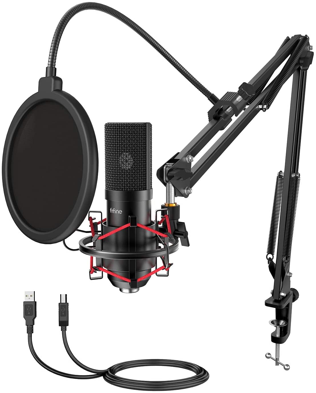 USB Gaming Microphone Set with Flexible Boom Arm Philippines Ubuy