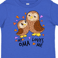 thumbnail image 4 of Inktastic My Oma Loves Me- cute owl family Boys or Girls Toddler T-Shirt, 4 of 5