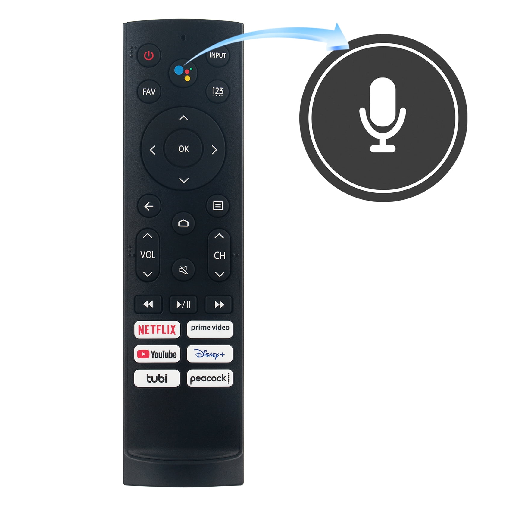 Vinabty ERF3A90 Replaced Remote Control Fit For Hisense Smart TV 75A6H 