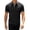 Black, variant on Men's T-Shirts Solid Basic Short Sleeve Lapel Collar Cotton Casual Daily Tops S-3XL