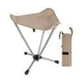 thumbnail image 5 of figatia Camping Stool Fishing Stool Heavy Duty Backpacking Stool Portable Folding Stool Small Foldable Chair for Beach Travel Concert Khaki, 5 of 8
