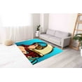 thumbnail image 3 of Modern Rug, Girl Rugs, Home Decor Rug, Non Slip Rugs, Pop Art Astronaut Woman Rugs, Woman Rug, Customs Rugs, Bath Rug, Printed Rugs, 3.3'x9.2' - 100x280 cm, 3 of 8