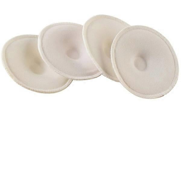8 Pieces White Soft Absorbent Cotton Washable Reusable Breastfeeding Breastfeeding Pads