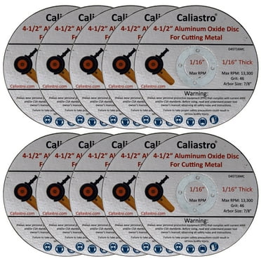 Caliastro 4-1/2 Inch Cut Off Wheel Discs for Cutting Metal with Angle Grinder - 10 Pack