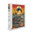 thumbnail image 2 of Pacific Northwest, Marine Animals, Geometric (1000 Piece Puzzle, Size 19x27, Challenging Jigsaw Puzzle for Adults and Family, Made in USA), 2 of 4