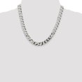 thumbnail image 4 of 925 Sterling Silver Curb Chain Styles Necklace 9.75 mm Flat 20 inch, 4 of 4