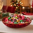 thumbnail image 7 of KGJQ Plastic Fruit Bowl with Gold Trim, Clear Fruit Basket, Modern Decorative Serving Bowl for Kitchen Counter, Dining Room, Coffee Table, 7 of 7