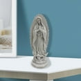 thumbnail image 3 of Catholic Virgin Mary Statue Figure Our Lady Figurine Handmade Collection Religious for Home Hallway Entryway Decoration   grey, 3 of 7