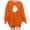 Orange, variant on Womens Halloween Tops Oversized Ghostface Tee Shirts Long Sleeve Crewneck Pullover Brown Sweatshirt for Women