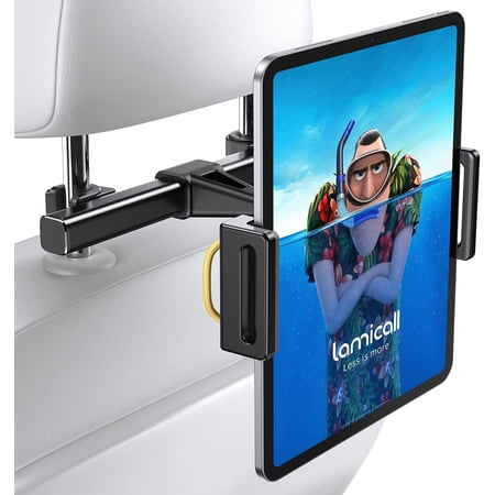 Car Tablet Headrest Holder - Car Back Seat Headrest Tablet Mount Stand for Kids, Road Trip Essentials Accessories Gifts, for 2025 iPad Pro 11/13" Air Mini, iPhone, Galaxy Tab, 4.7-13" Devices