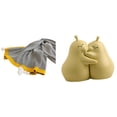 thumbnail image 1 of Manta a rayas con sujetalibros de cerámica en forma de pera, suave y cálida, decoración rústica para dormitorio, sofá, cama, silla, regalo maravilloso, 1 of 8