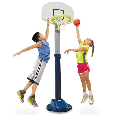 Little Tikes Adjust 'n Jam Pro Basketball Set (Best Kids Basketball Hoop)