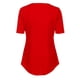 thumbnail image 2 of MKLEKYY Camisetas Mujer Camiseta Informal Para Mujer, Blusa Holgada Con Cuello En V Y Cremallera Talla S, 2 of 3