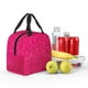thumbnail image 5 of Easygdp Rose Red Glitter Bolsa Térmica Premium - Tela Oxford Impermeable, Gran Capacidad, Bolsillo Frontal, Unisex para Trabajo, Escuela, Actividades al Aire Libre y Picnics, 5 of 8