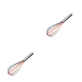 thumbnail image 4 of Monstrate Stainless Steel Egg Whisk Portable Manual Hanging Cream Powder Kitchen Odorless Mixer Coating Household Tool Silicone Beater Type2 NO2 Monstrate CBP080003, 4 of 6