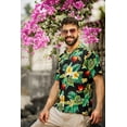 thumbnail image 6 of Men's Hawaiian Shirt Short Sleeve Button Down Casual Beach Aloha Shirts, 6 of 7
