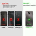 thumbnail image 2 of Moto G Power 2021 Case, with HD Screen Protector (Not Fit 2020/2022), Heavy Duty Shockproof Phone Cover with Magnetic Kickstand Ring for Motorola Moto G Power 2021, Black, 2 of 8