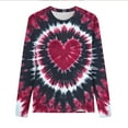 thumbnail image 5 of Gamivast Dressy Tops for Women Womens Valentines Day Tops Plus Size Holiday Heart Long Sleeve Crew Neck Casual Blouses Loose Travel Drop Shoulder Tunic Shirts Spring Festival Outfits, 5 of 7