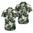 thumbnail image 3 of Camisas hawaianas con animales divertidos, ropa para mujer con diseño de cerdo y mosca en 3D, camisetas de manga corta con personalidades Y2k, camisetas con solapa para chica, 3 of 5