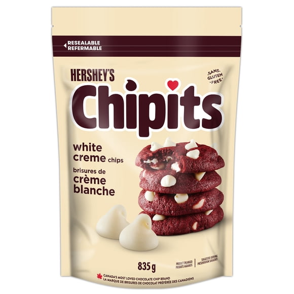 Brisures de crème blanche Hershey's Chipits, Sans Gluten, 835 g