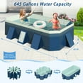 thumbnail image 3 of HDUTNGISN 102"Foldable Swimming Pool for Kids & Family,Non-Inflatable Pool with Metal Frame,Green, 3 of 10