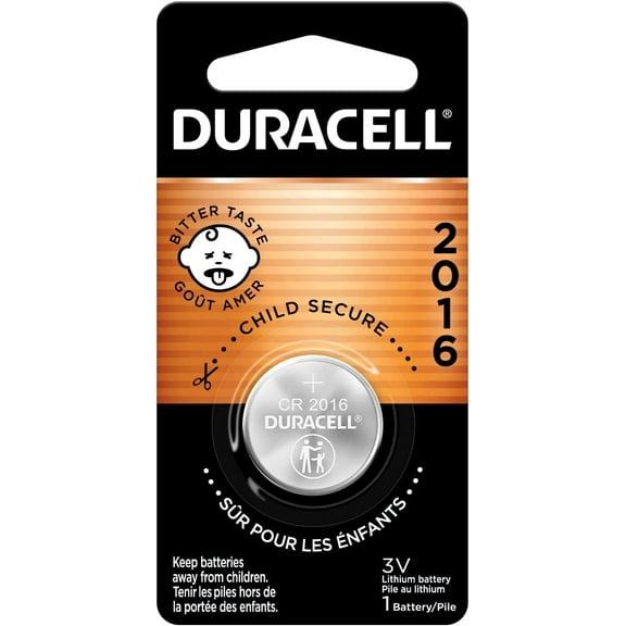 Duracell - 2016 3V Lithium Coin Battery - long lasting battery - 1 count