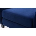 thumbnail image 3 of Serena Lawson Accent Arm Chair Expresso Legs Navy Blue, 3 of 11
