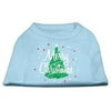 Scribbled Merry Christmas Screenprint Shirts Baby Blue XXL (18)