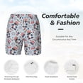 thumbnail image 5 of Sigee I Love USA Print Mens Swim Trunks with Compression Liner Quick Dry Swim Stretch Beach Shorts with Pockets,S-3XL, 5 of 7