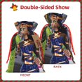 thumbnail image 2 of Yiaed Monster High Print Christmas Small Burlap Bags with Drawstring, Burlap Gift Bags Christmas Linen Treat Sacks Gift Wrapping Bags Xmas Holiday Party-Small, 2 of 7