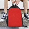 thumbnail image 6 of Rocae Red Glitter print Computer bag with separate compartment, suitable for 15 inch laptop backpack, gift for men and women, 6 of 8