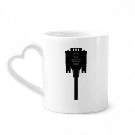 

Display Screen Cable Black Plug Mug Coffee Cerac Drinkware Glass Heart Cup