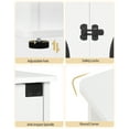 thumbnail image 4 of Dog Crate Furniture, 71" Heavy Duty Dog Kennels with Divider, Pads, Side Table, TV Cabinet, 4 of 7
