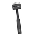 thumbnail image 4 of KLKCMS Leather Prong Punch Tool 5mm Comfortable Grip Auxiliary Tools Sturdy Round Hole Puncher Leather Stitching Punch Tool for Card 6 Tooth, 4 of 9
