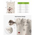 thumbnail image 6 of Christmas Tie Up Curtains for Window, Snowman Snowflake Red Xmas Birds Rustic Thermal Insulted Balloon Shade Adjustable Rod Pocket Curtains Valance Panels for Kitchen Bathroom Café 34 x 45, 6 of 7