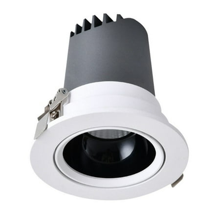 

Dimmable Round Anti-Vertigo Ceiling Spotlight 12W Led Recessed Downlight AC86V-260V for Indoor Kitchen Living Room