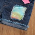thumbnail image 2 of 1-6Years Enfants Bébé Fille Tenues Manches Courtes Impression Colorée T-Shirt et Jeans Shorts 2PCS Set, 2 of 2