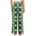 thumbnail image 4 of QATAINLAV Womens Casual Elastic Waist Pajama Pants Christmas Snowflake Graphic Print Straight Leg Trousers Comfy Baggy Lounge Pants Multicolor XXXXXL, 4 of 8