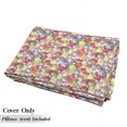 thumbnail image 5 of Colorful Floor Pillow Lounger Cover, Spiral Sugar Candys Lolly Pops Dessert Fun Girls Theme Print, Nap Mat Printed Fabric Case for 5 Pillows, 88" x 36", Multicolor, by Ambesonne, 5 of 5