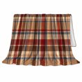 thumbnail image 2 of Classic Tartan Plaid Autumn Harvest Living Room, Cozy Artistic Scene, Warm Flannel Blanket for Home Library and Reading Nook, Art Lovers Thanksgiving Gift, Artistic Home Decor, 2 of 9