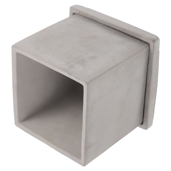 HEANUJJ Simple and Artistic Design Concrete Planters Flowerpot Grey Cement 1Pcs for Plant Lovers