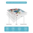 thumbnail image 5 of Bohemian Floral Twin Size Down Alternative Comforter, Lightweight Comforter Quilt Bedding Set with Pillow Shams Retro Abstract Flowers Boho Ethnic All Seasons Bed Comforter Duvet Insert 68"x86", 5 of 7