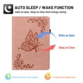 thumbnail image 2 of Dteck Smart Folio Case for Apple iPad (10th generation), Embossed Butterfly PU Leather Flip Stand Cover with Card Slots Pencil Holder Auto Wake Sleep Case for iPad 10th Gen 10.9" 2022,Pink, 2 of 6