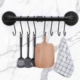 thumbnail image 3 of 40CM Industrial Pipe Pan Pot Rack with 8-Hooks - Wall Mounted Kitchen Utensils Cookware Hanger Organize, 3 of 5
